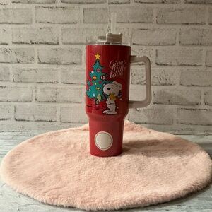 Spoontiques Stainless Steel Snoopy Christmas 40oz. Travel Mug